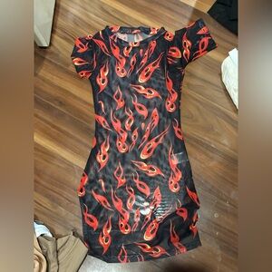 Outcast Clothing red flame dress XXS